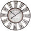 Horloge murale 28,7" à campagne de zinc circulaire Tessio
