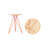 Hudson Solid Wood Top End Table-11795418-11795416
