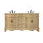 Meuble-lavabo double 66 po beige antique-1108507122