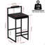 Ensemble de 2 tabourets de bar rembourrés en velours-986839299-986839308