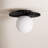 Abbey 9.8" W 1-Light Dimmable Glass Globe Flush Mount-191229399