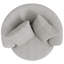 Thamm Upholstered Swivel Chair with Throw Pillows