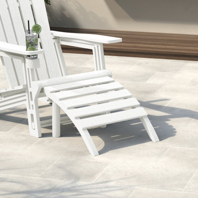 Repose-pieds d'extérieur en poly Adirondack