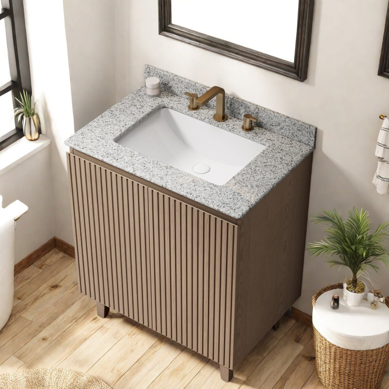 Freestanding Standard With Granite Top, 29.92