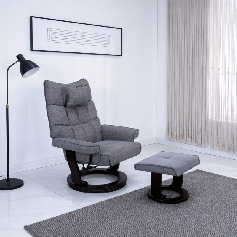 8-Point Massage Recliner With Ottoman
