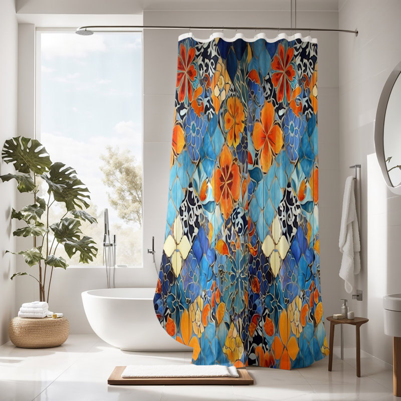 Deundria Shower Curtain, 83" H x 70" W
