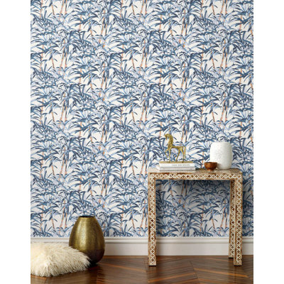 Papier peint Palmer | Traditionnel / rouleau - 27 po x 30 pi