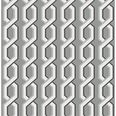 Semple Non-Pasted Vinyl Geometric Wallpaper Roll