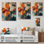 Mild Century Enchanted Bloom Flowers II - Décoration murale moderne en bois sur bois de pin naturel-231683753