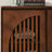 Mid Century Modern Fluted Sideboard Cabinet, Buffet Cabinet with Storage, Narrow Side Cabinet Accent Cabinet-555247152