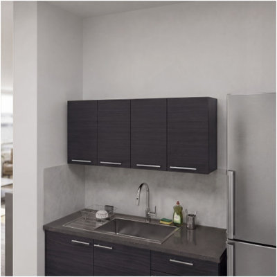 Sitka Wall Cabinet, Two Spacious Divisions, Four Doors