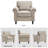 Luelle Upholstered Rolled Arm Accent Chair-1283050605