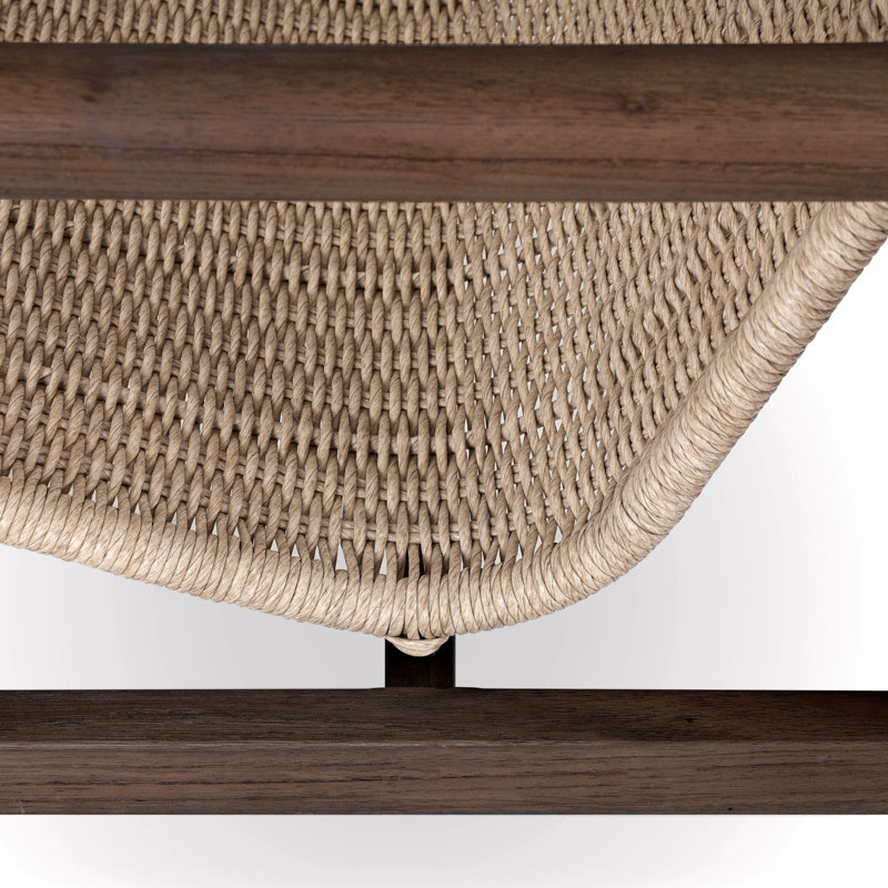 Dume Outdoor Chair, White/Brown