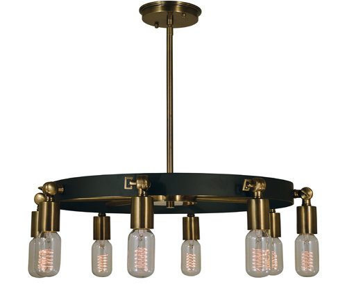 Lustre 8 lumières Calzadillo par Corrigan Studio®, Nickel poli