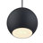 Cavill Led Black Globe Pendant-121436200