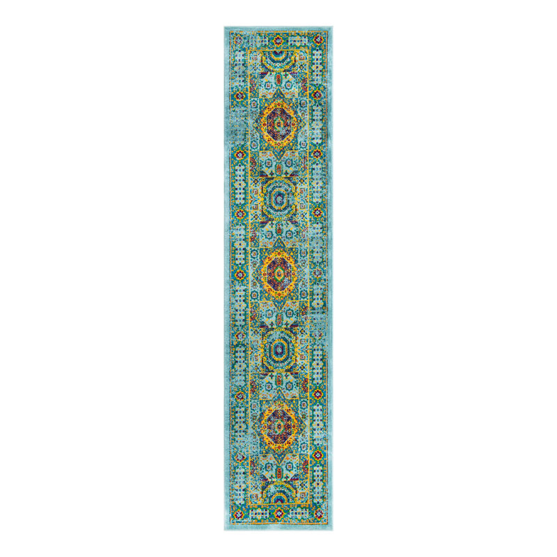 Erltrud Oriental Indoor Rug, Runner 2'7" x 12'