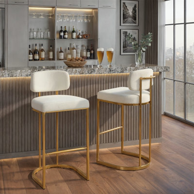 Erma Mid-Back 30" Fixed-Height Bar Stools (Set of 2)
