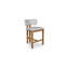 Morel Upholstered Bar Stool with Solid Wood Frame