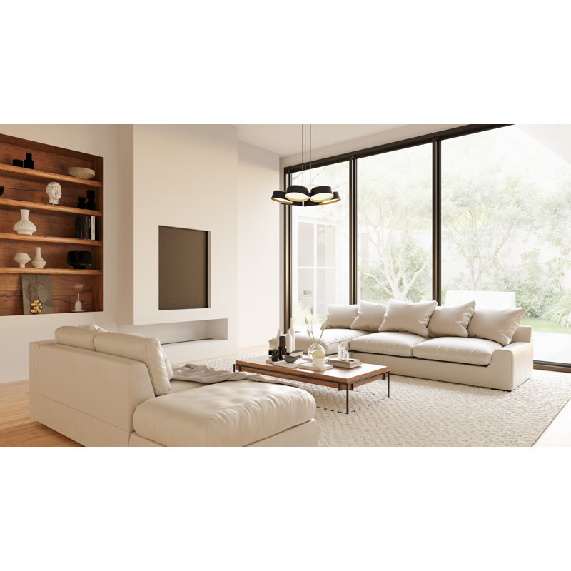 Jahim Integrated LED Matte Black Chandelier