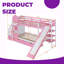 Lit superposé simple avec glissade, tiroirs et tablettes de rangement Enchanted Castle-1909937283-1909937294
