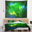 Tapisserie vert fleur mystical floral-28505913