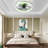 Ceiling Fans With Lights Dimmable LED Embedded Installation Of Thin Modern Ceiling Fans(Purple)-92951168