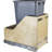 Solid Wood Open Pull Out Trash Can-24310125-70606395