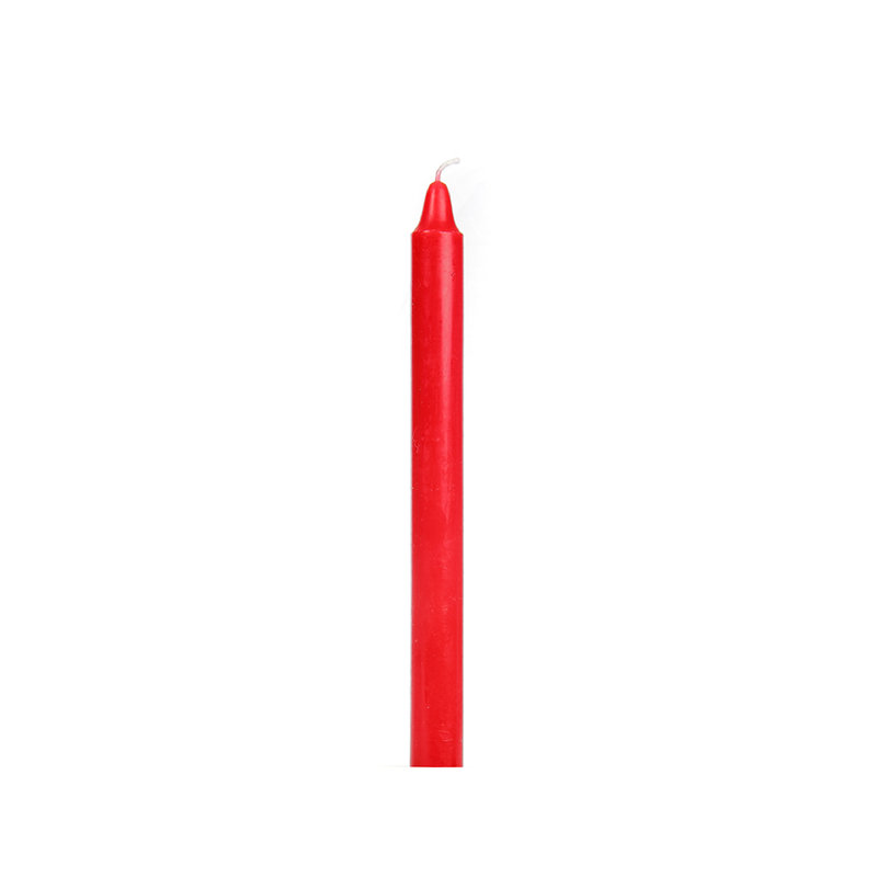 Unscented Taper Candle, Red