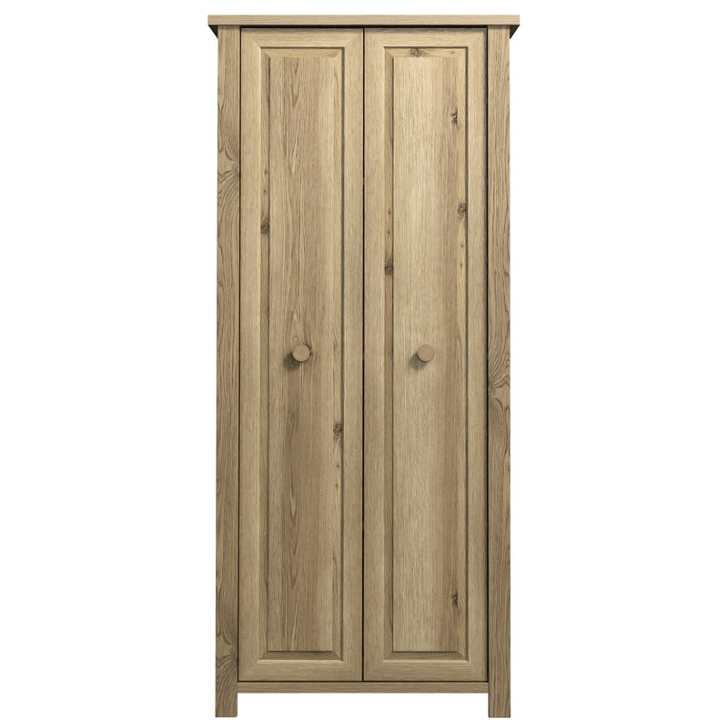 Armoire de rangement rustique brune, idéale pour la cuisine, la buanderie ou le salon, tablettes réglables et fixes, assemblage sans effort