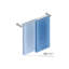 Porte-serviettes double pour porte de douche en verre 58,4575 "5800 Series