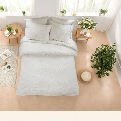 Ensemble de literie hypoallergénique en coton de style bord de mer pour les maisons de plage