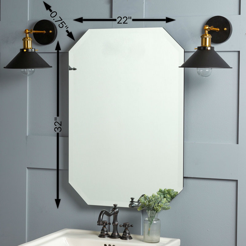Octagon Beveled Mirror