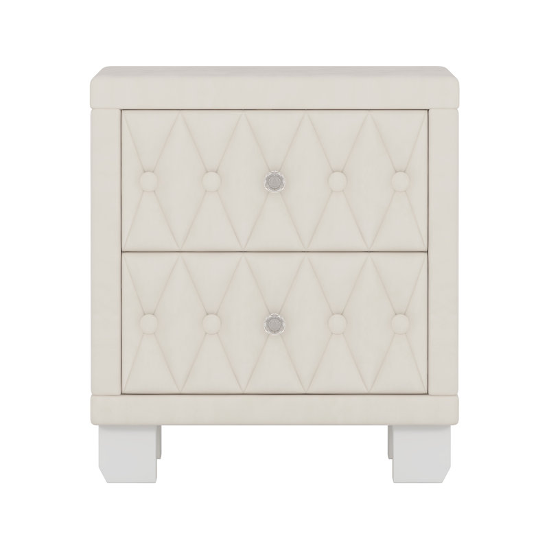 Table de chevet Velvet, Beige