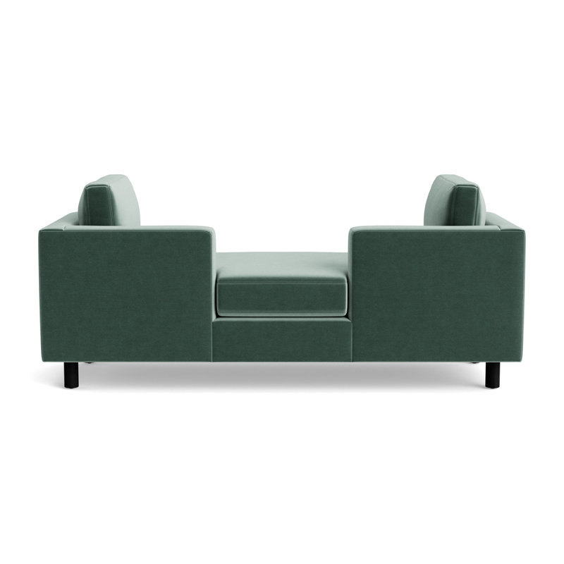 Hunter Lounge, Black, Performance Velvet - Jade