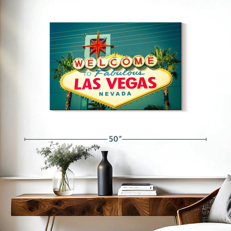 Panneau de bienvenue Vanna Las Vegas, H 24 po x l 36 po