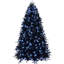 Arbre pré-éclairé noir de 5 pi avec 250 panneaux blancs, 1076 pointes pe +, décorations de Noël et d'hiver-133215371