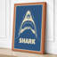 Shark Minimalist 1 Piece Wrapped Canvas Wall Art-1962967489-1962967492