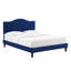 Lit plateforme en velours cendré Juniper Channel-1816866230-1816866236