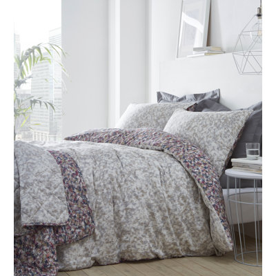 Ruddell Geometric 100% Cotton 200 Threadcount Reversible Duvet Cover Set