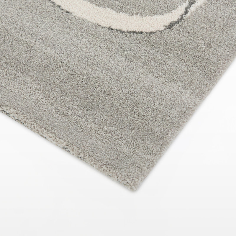 Tapis gris Rachel, Rectangle 5 pi 3 po x 7 pi