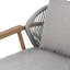 Ensemble de 2 fauteuils d'extérieur en corde avec coussin