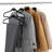 Lopp Plastic Velvet Hangers Non-Slip Heavy Duty Standard Hanger for Suit/Coat