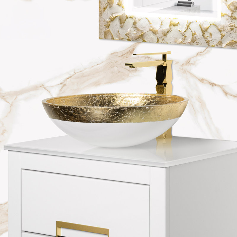 Atelier 17.2'' L Bathroom Sink, Gold