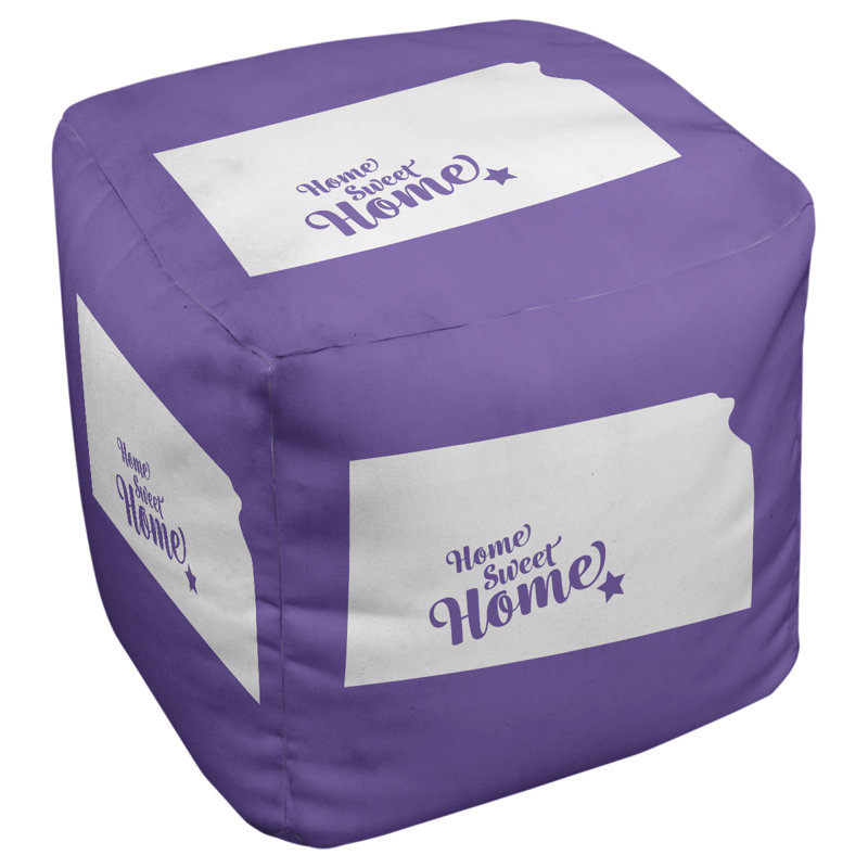 Repose-pieds à cubes wichita the home, Mauve