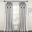 Panneau de rideau simple semi-diaphane avec passe-tringle Tassel Window-88660024-97653637