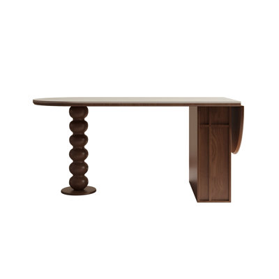 Sintered Stone Solid Wood Ash Solid + Manufactured Wood white and brown Dining Table