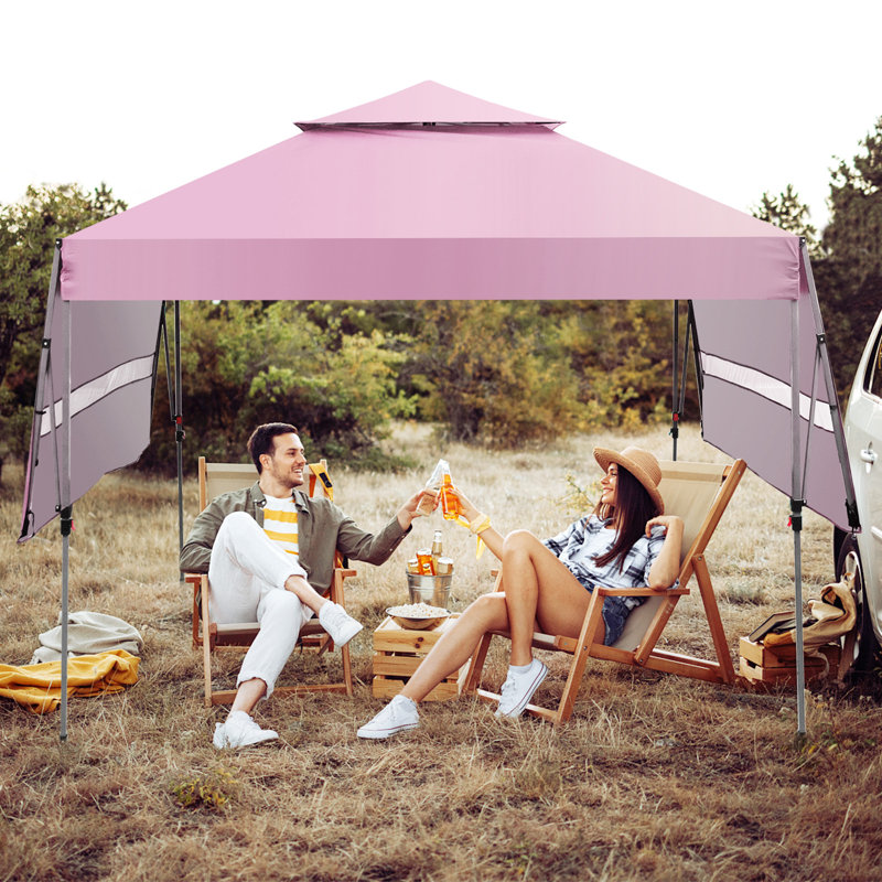 Tente escamotable d'extérieur 10 pi x 17,6 pi, Pink