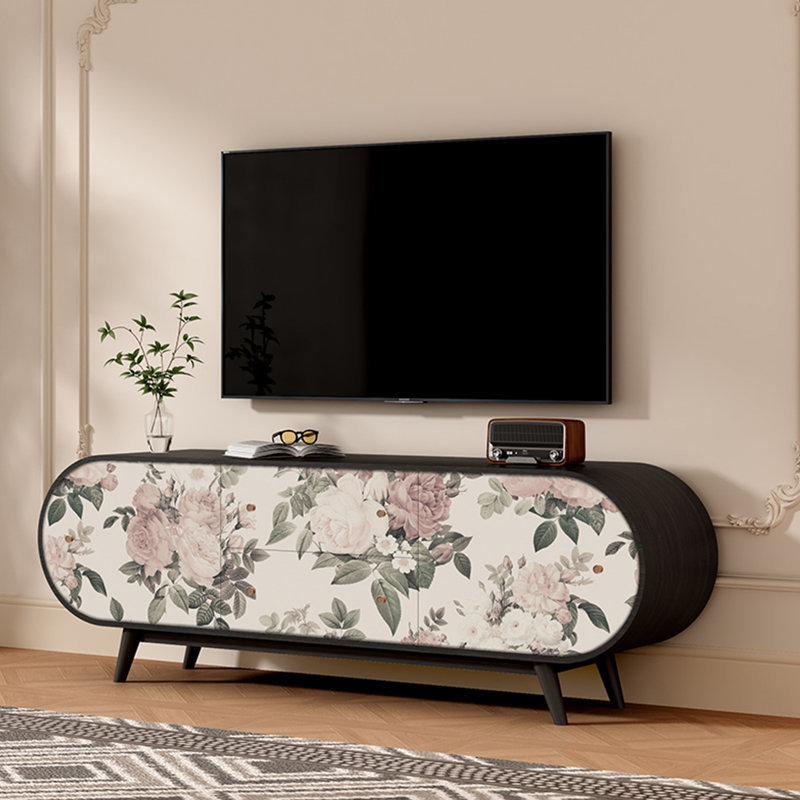 Meuble télé en bois de noyer de style français