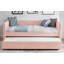 Daybed With Twin Size Pop-up Trundle Upholstered Tufted Sofa Bed, Twin Size, Boucle Fabric-1971790487