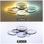 Ventilateur de plafond encastrable moderne à moteur à courant continu et à profil bas de 41 pouces à 6 vitesses avec lumière DEL à intensité variable, noir mat